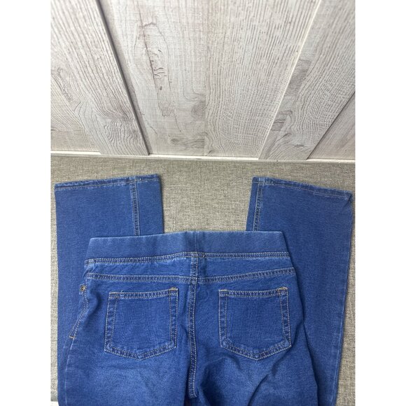 Faded Glory Girls Bootcut Pull-On Stretch Denim Jeans Size 10-12 Large Blue - Picture 1 of 8